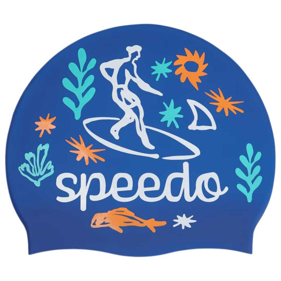 Speedo Παιδικό σκουφάκι κολύμβησης Junior Printed Silicone Cap